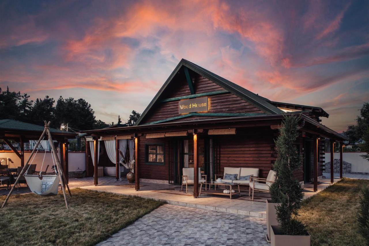 Wood House "Private Spa" Vergia Exterior foto