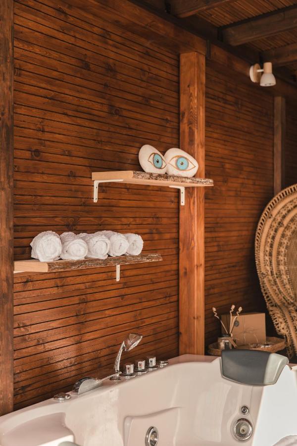 Wood House "Private Spa" Vergia Exterior foto