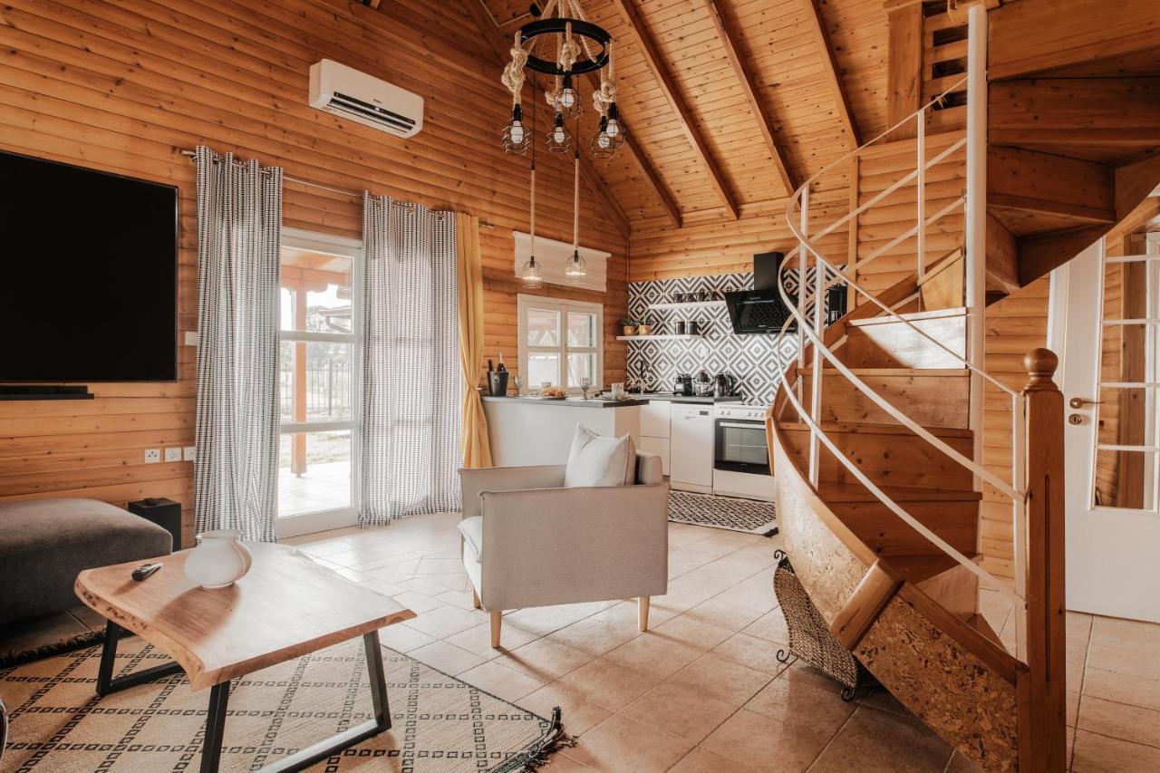 Wood House "Private Spa" Vergia Exterior foto