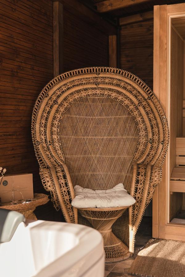 Wood House "Private Spa" Vergia Exterior foto